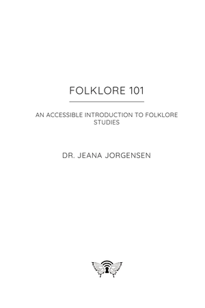 Folklore 101 Print cover image.